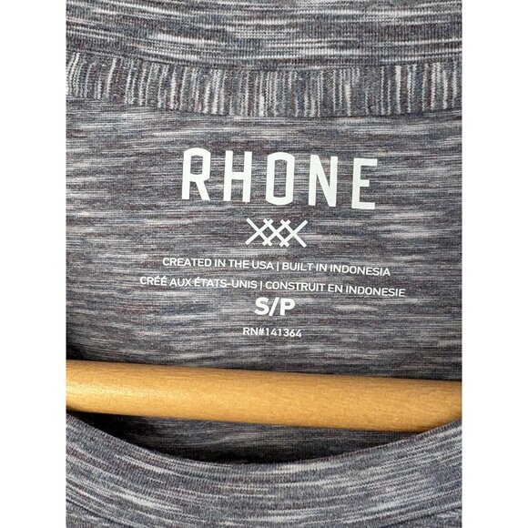 NWT Rhone Reign Short Sleeve Men’s Small Moisture Wicking Nightshade Space Dye - Picture 5 of 13
